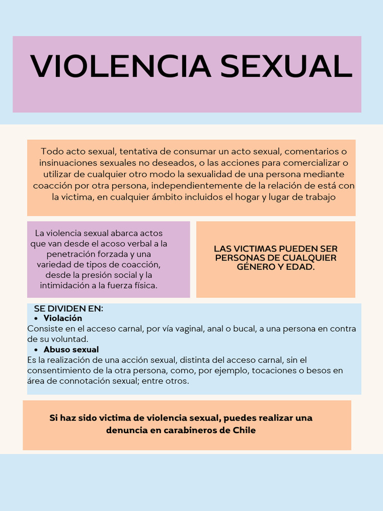 Tipos de Violencia Sexual y Denuncias | PDF | Novela negra, policíaca y ...