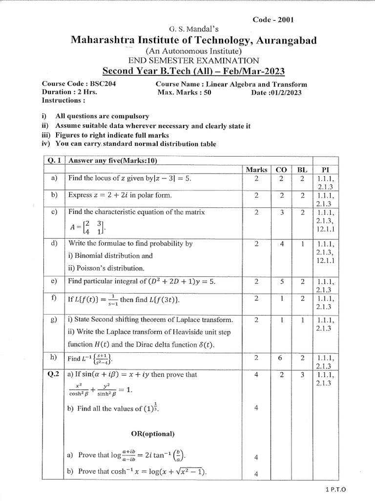 Engineering Mathematics III | PDF