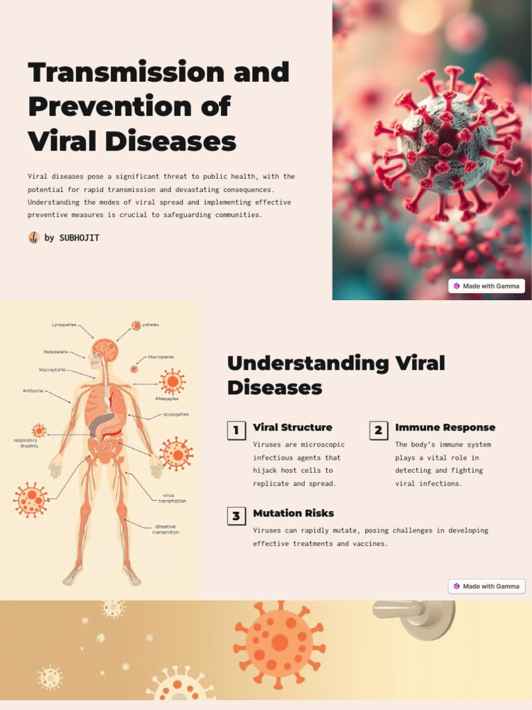Viral Disease Prevention Strategies | PDF | Virus | Microbiology