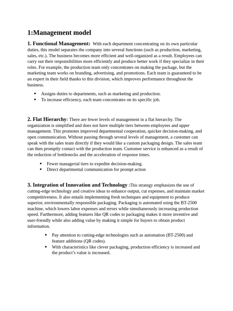 Effective Management Models Explained | PDF | Packaging And Labeling ...