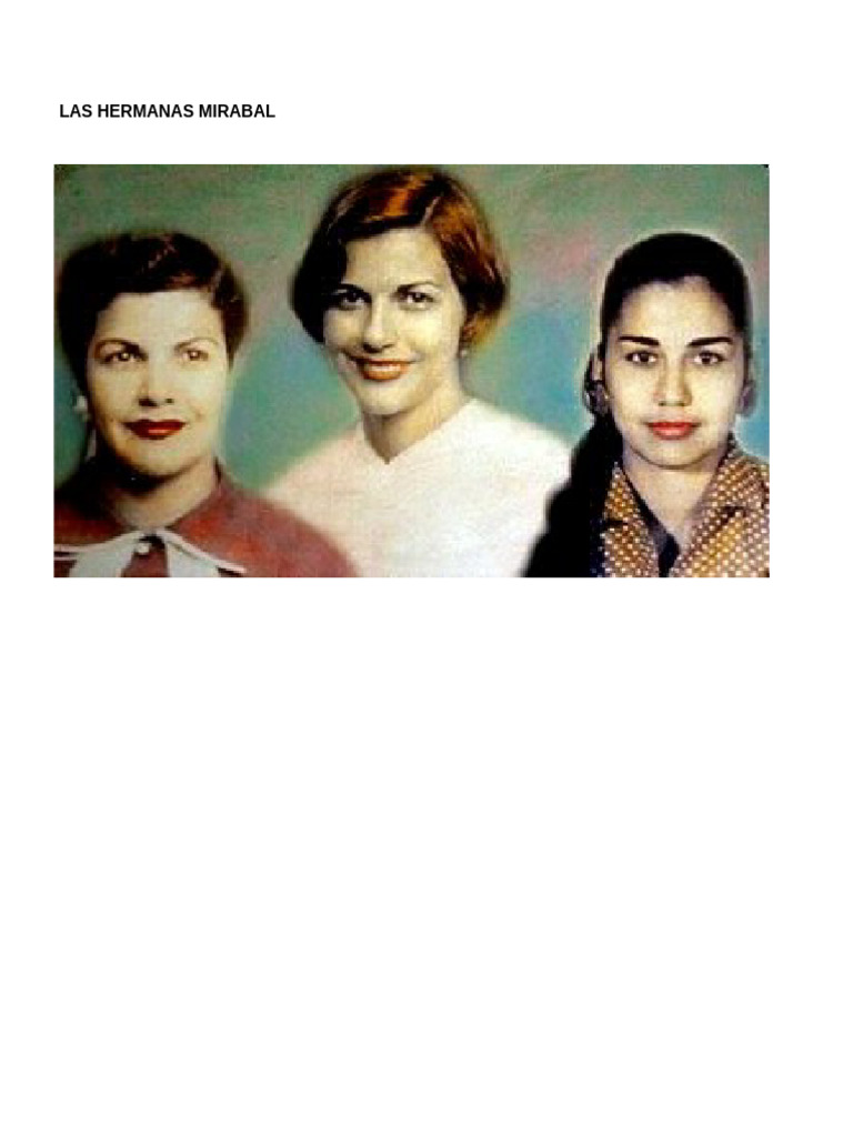 Las Hermanas Mirabal Imagen | PDF