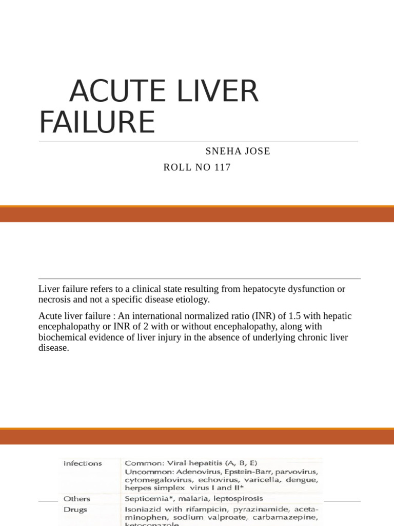 Acute Liver Failure | PDF | Cirrhosis | Liver