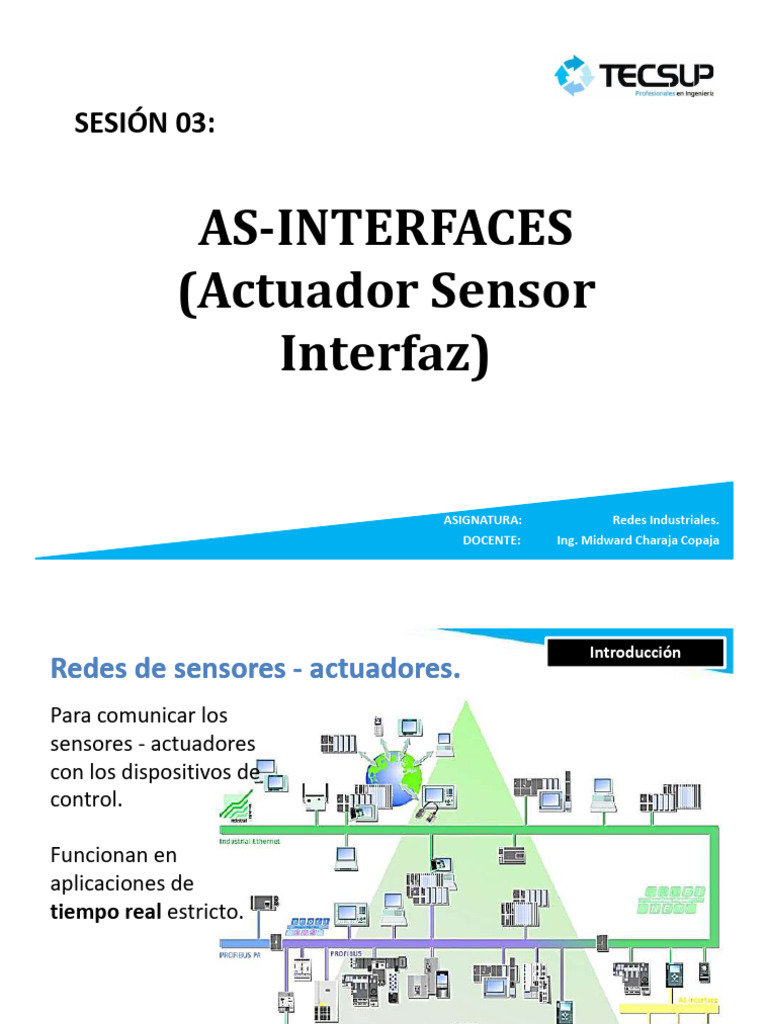 Redes AS-Interface: Sensores y Actuadores | PDF | Red de computadoras ...