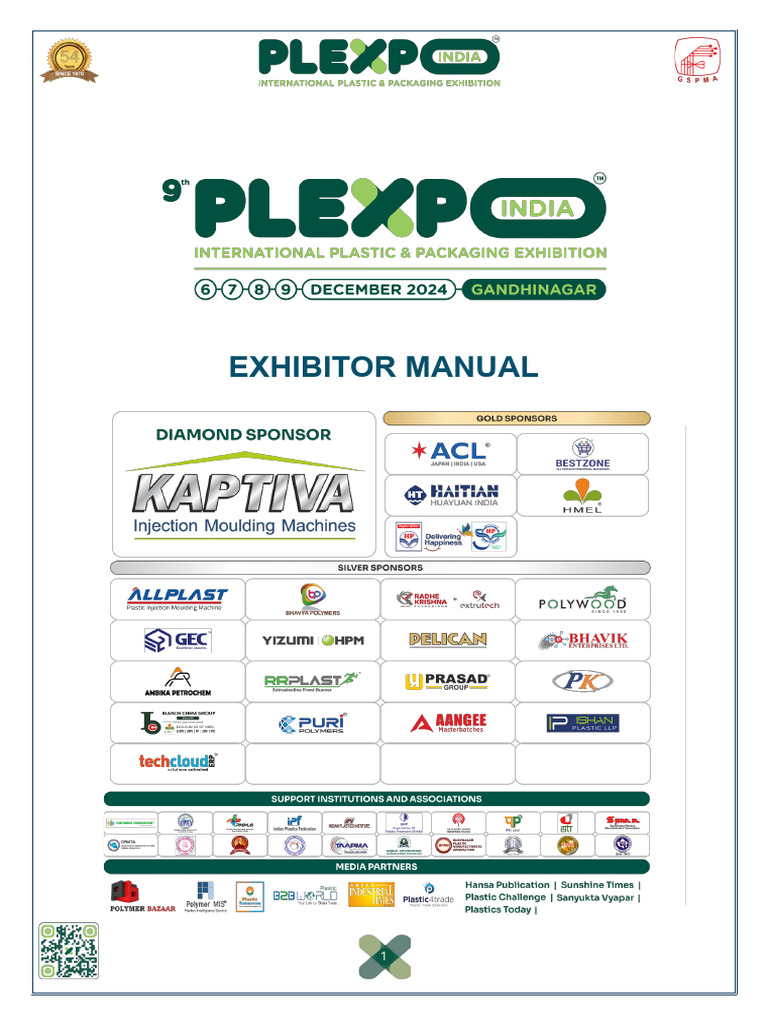 PLEXPOINDIA 2024 Exhibitor Manual | PDF | Wall