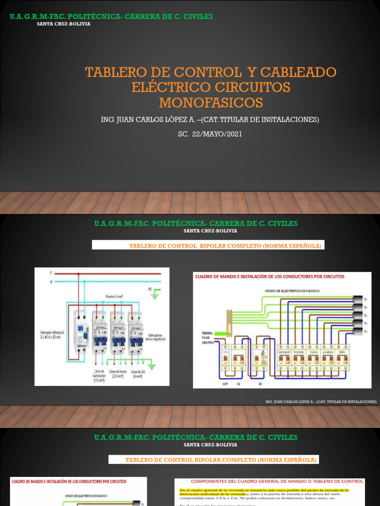 ACOMETIDA - TABLERO DE CONTROL Y CABLEADO CIRCUITOS Ok | PDF ...