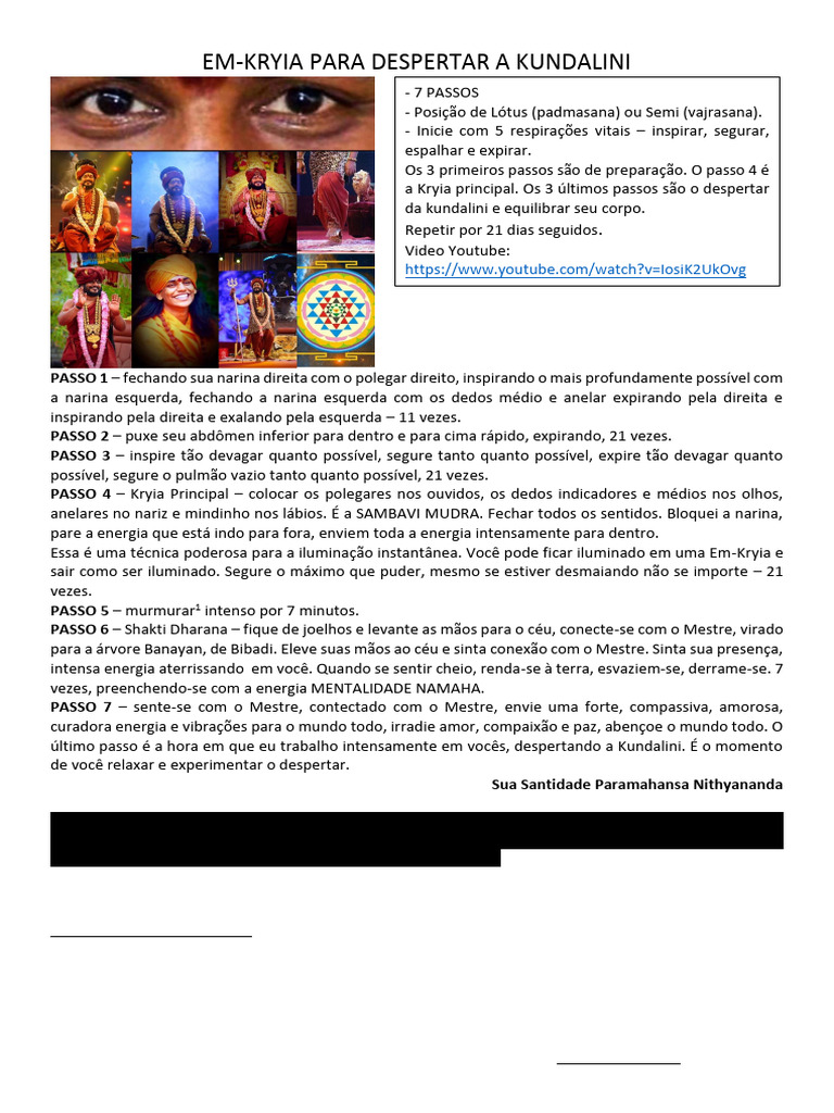 Despertar da Kundalini em 7 Passos | PDF