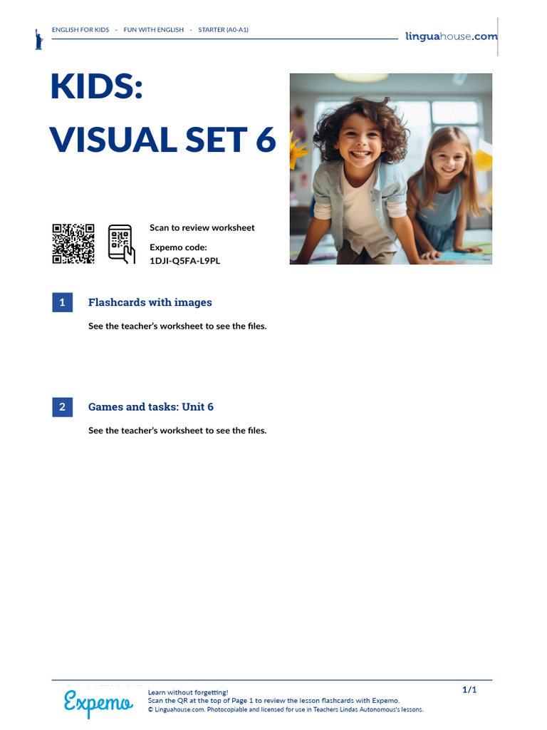 Kids Visual Set 6 American English Student | PDF
