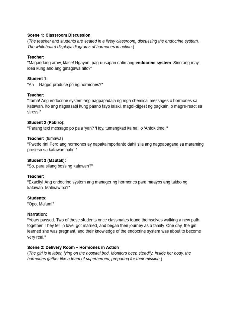 Role Play Script | PDF