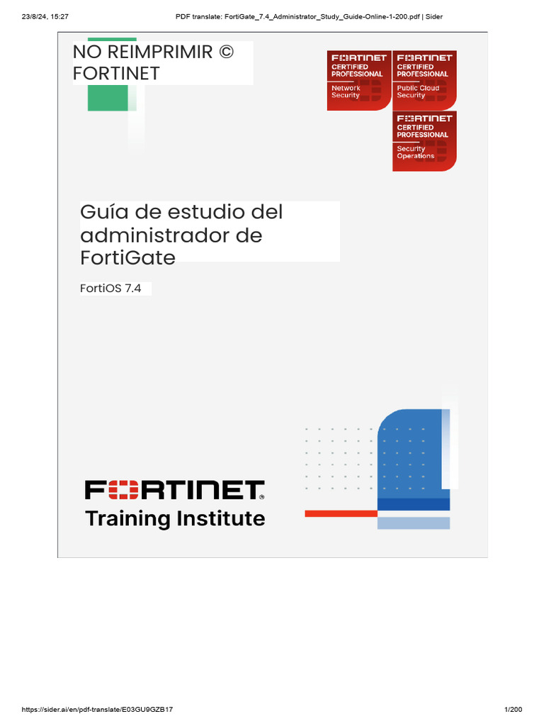 Pdf translate fortigate 7 4 administrator study guide online pdf