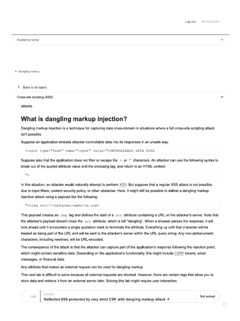 Dangling | PDF