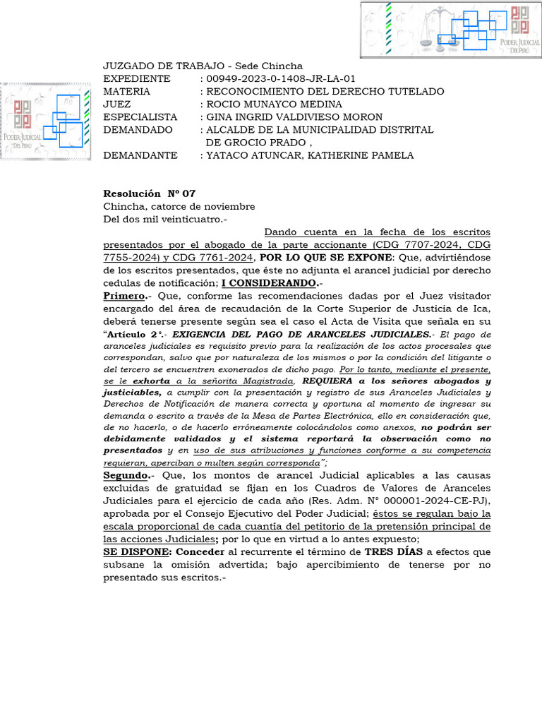 Res 2023009490141940000096380 | PDF | Separación de poderes | Judicaturas