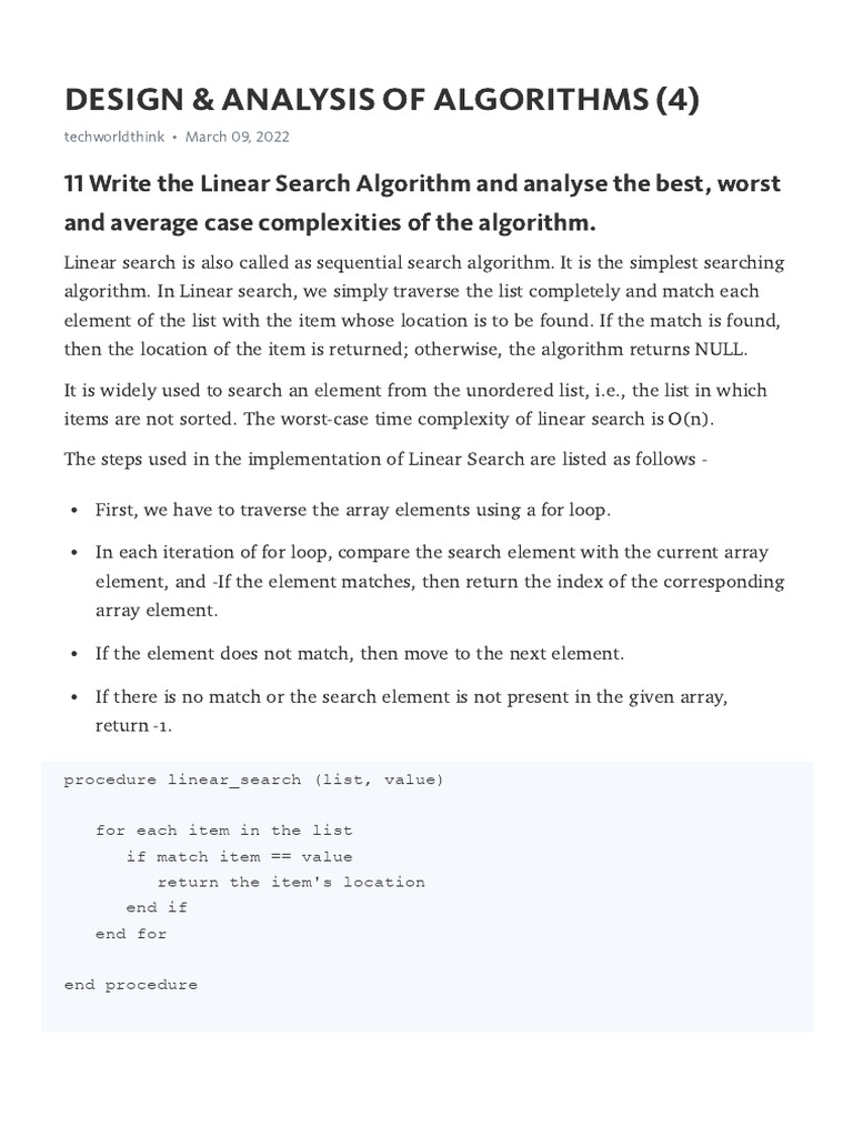 DAA_4 | PDF | Time Complexity | Computer Programming