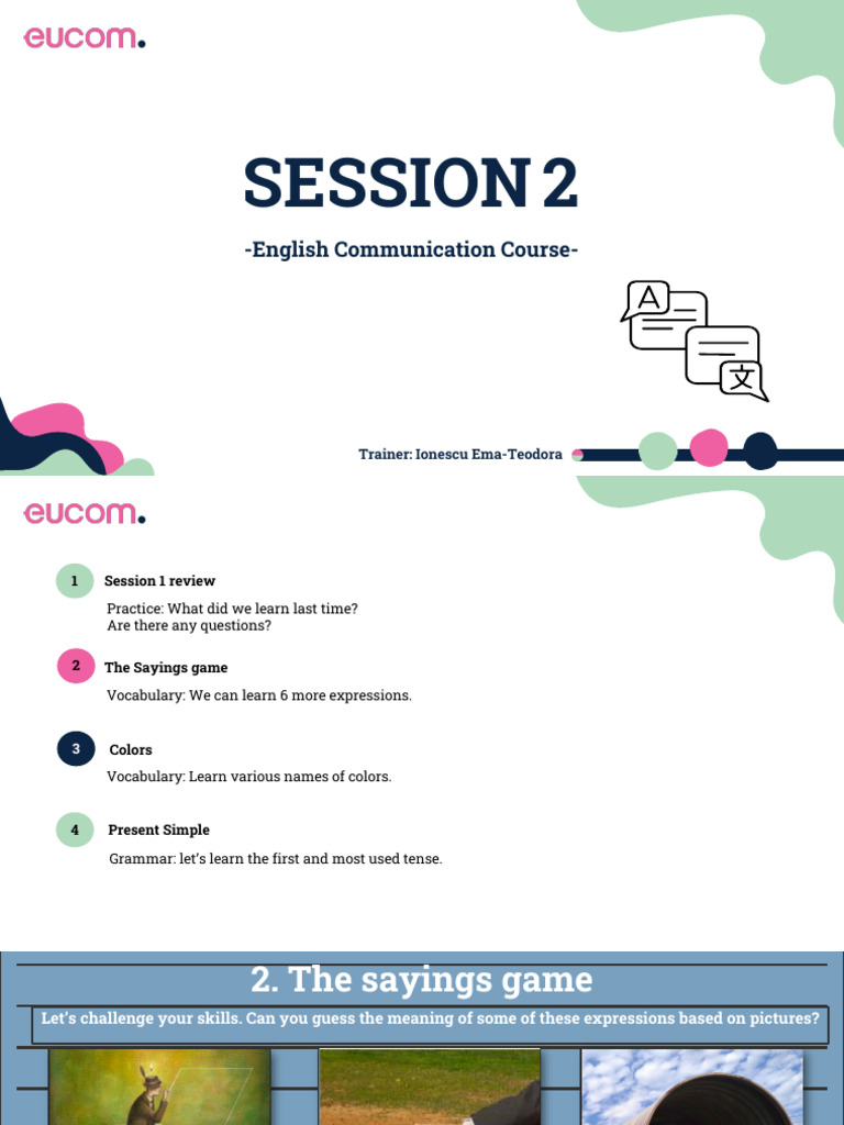 SESSION 2 (English Communication Course) - 240412 - 161747 | PDF ...