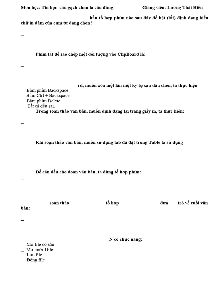 De Tin Hoc | PDF