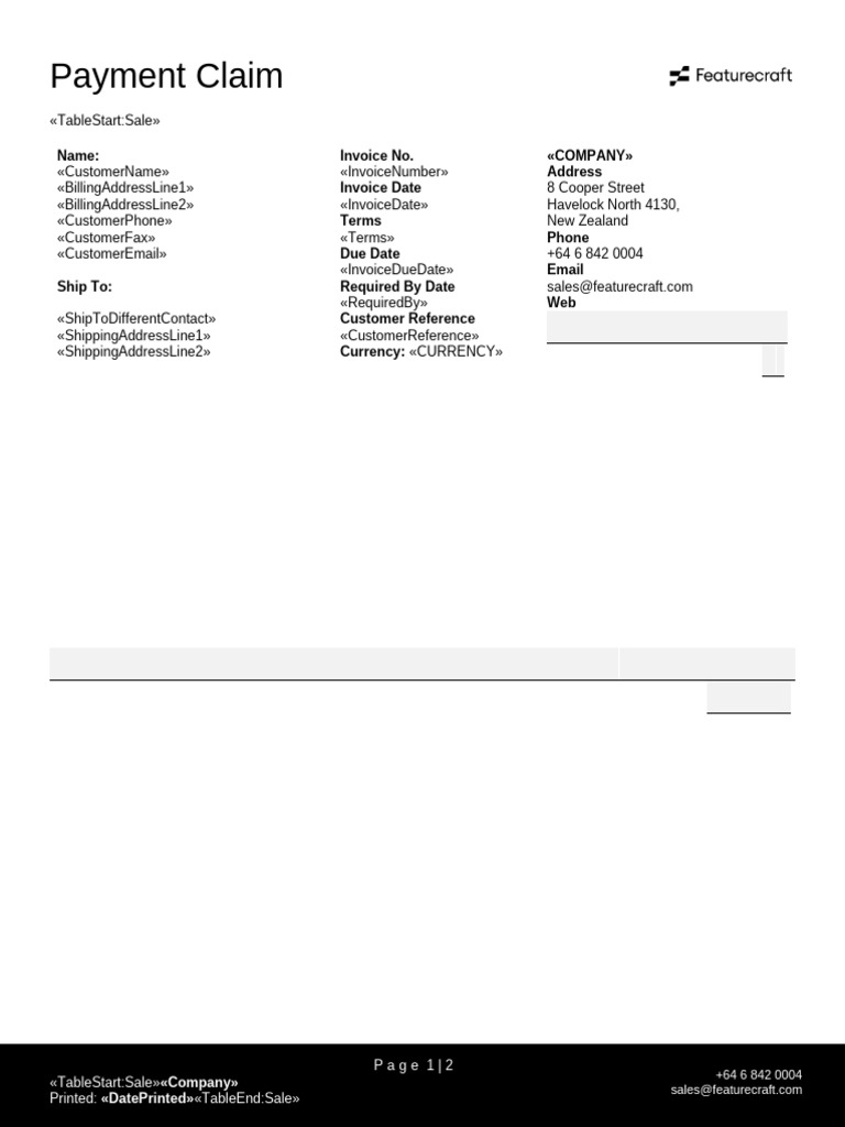Invoice 50% | PDF