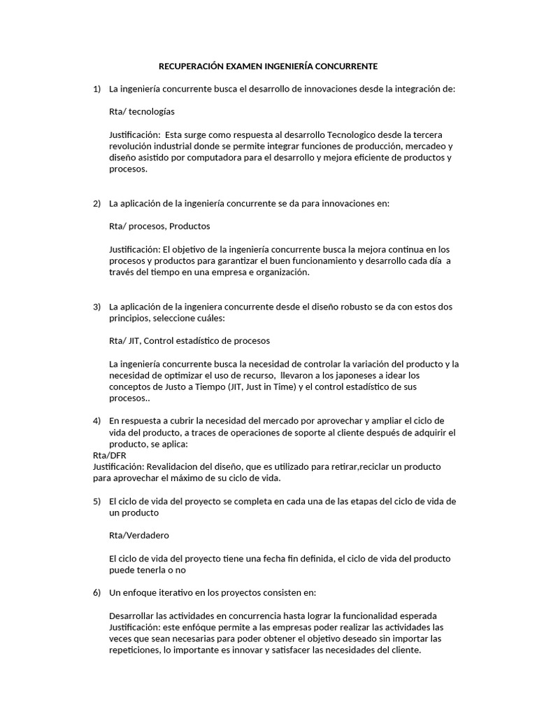 Ingeniería Concurrente: Claves y Aplicaciones | PDF