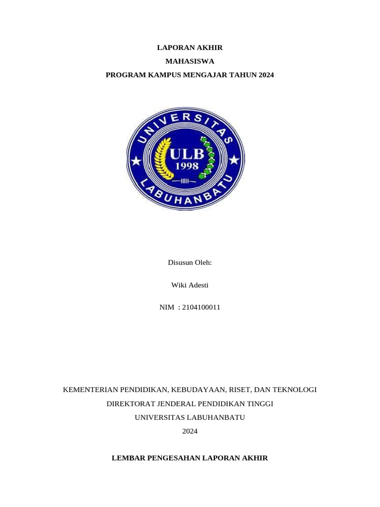 Laporan Akhir | PDF