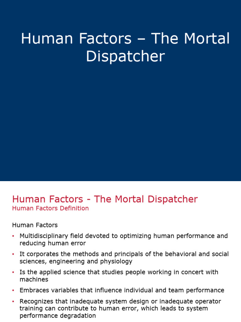James Owens Presentation | PDF | Human Factors And Ergonomics | Sleep