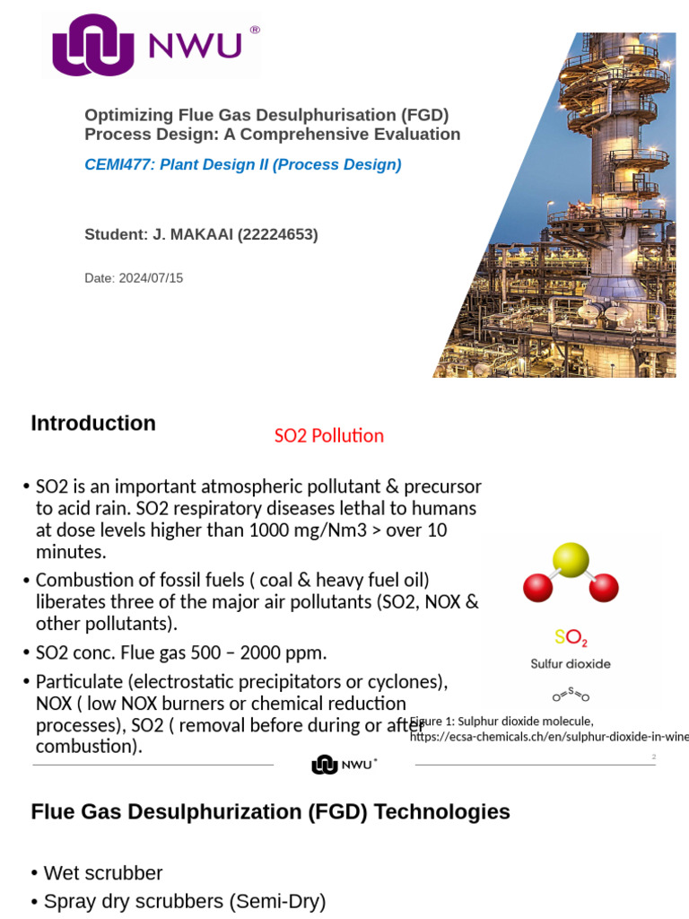 Preliminary Process Design Powerpoint Video | PDF | Sulfur Dioxide ...
