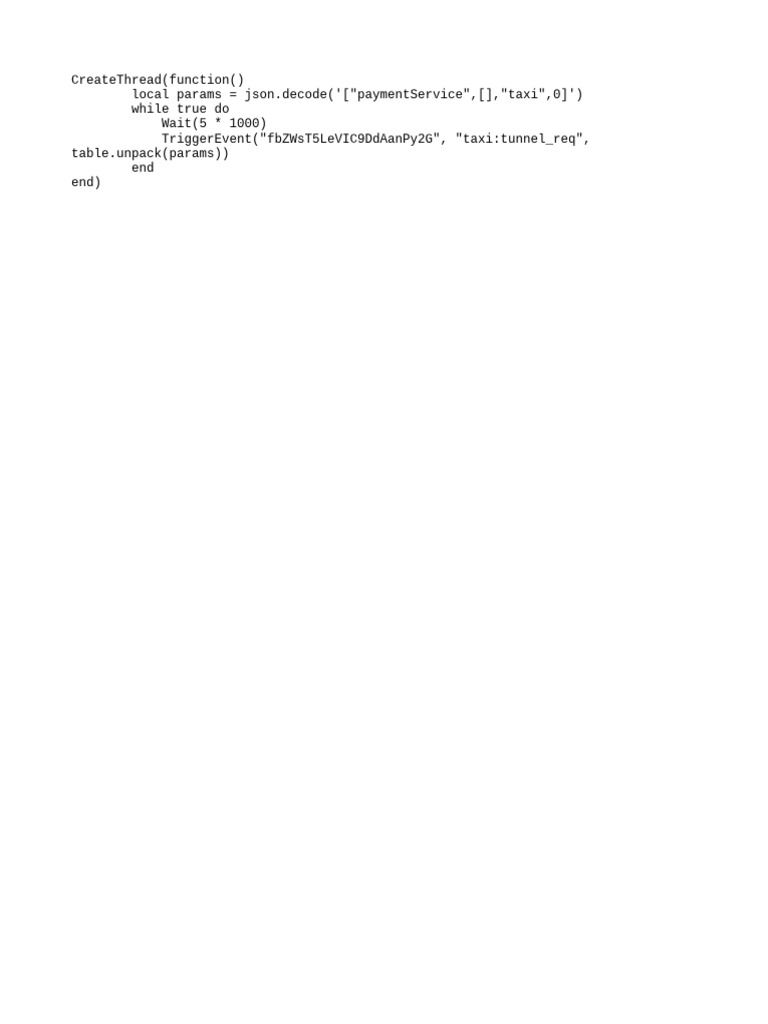 Lua script for taxi service event trigger pdf
