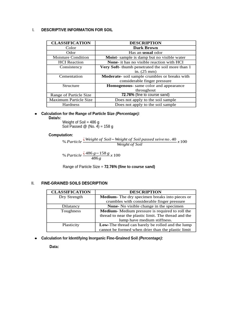 Soil Classification and Properties Analysis | PDF | Sand | Soil