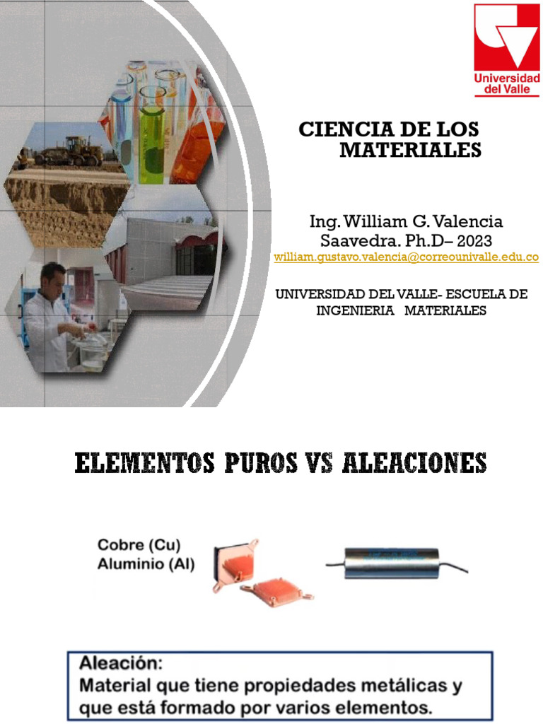 Ciencia de Materiales: Fases y Aleaciones | PDF | Fase (materia ...