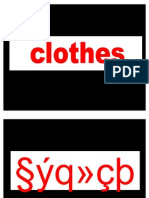 Clothes in English & Marathi