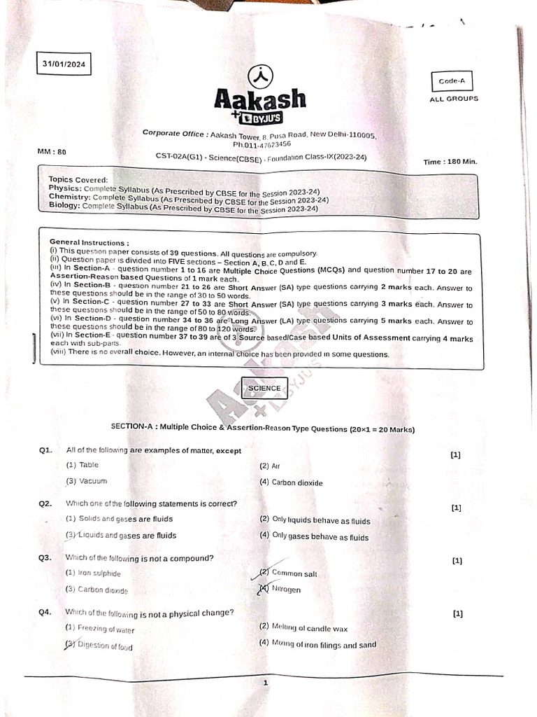 Written Expression Test Pdf