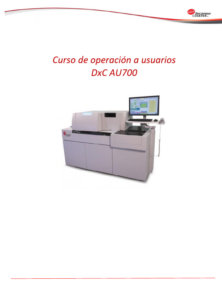 Curso de operación DxC 700 AU | PDF | Informática | Tecnología