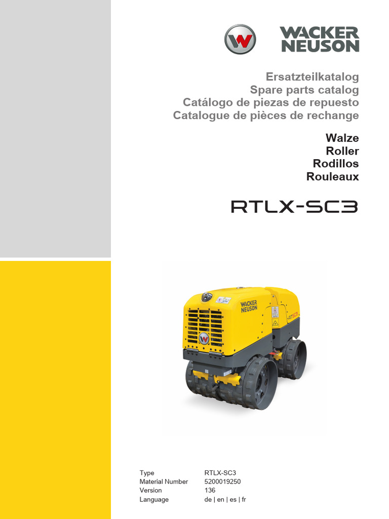 Catalogue de pièces RTLX-SC3 | PDF | Piston | Machines rotatives