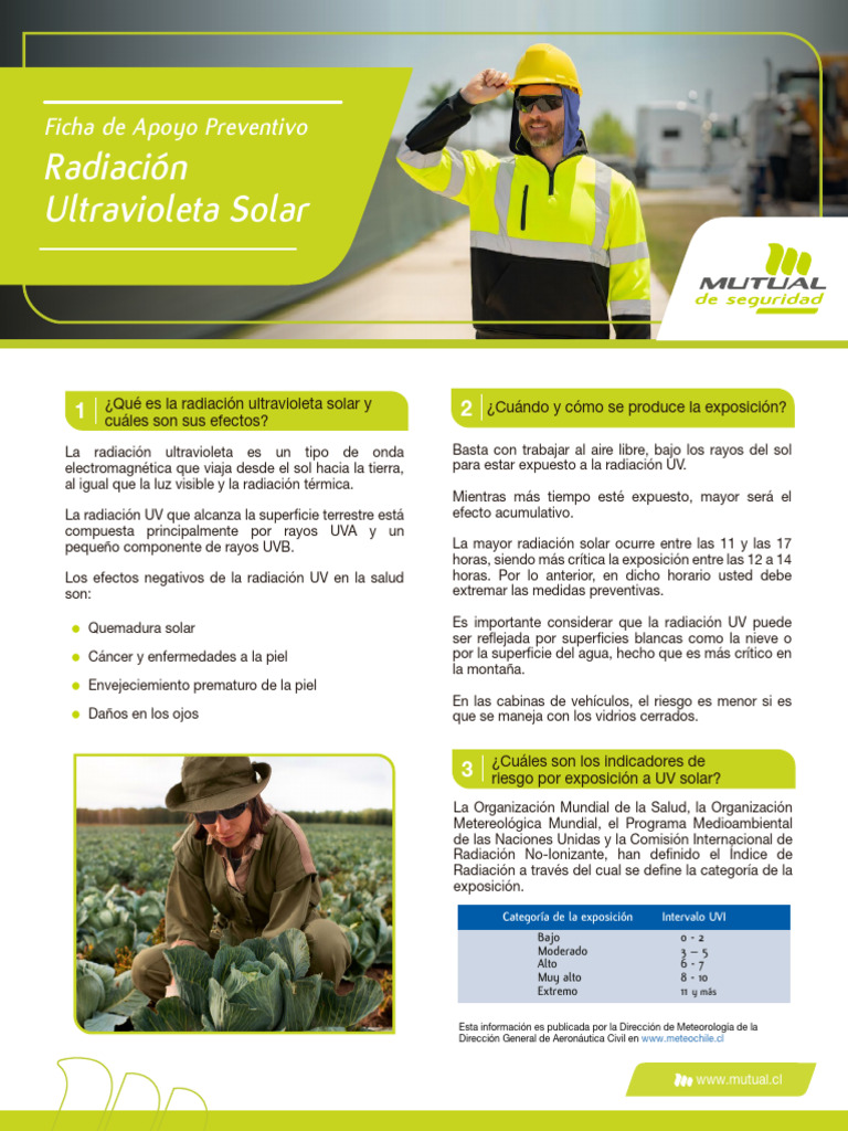 Medidas Preventivas contra Radiación UV | PDF | Ultravioleta | Radiación
