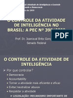 O Controle Da Atividade de Inteligencia No Brasil - PEC No 398-09