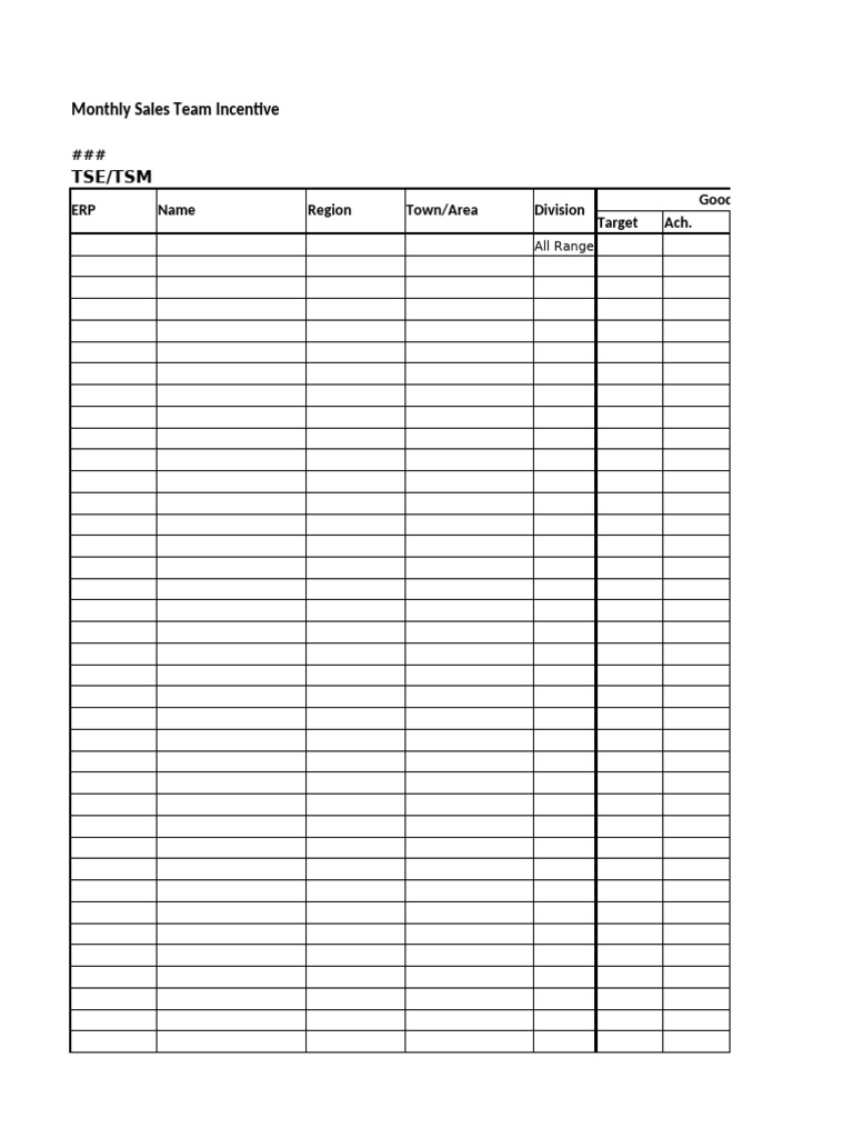Updated Sales Team Incentive Format | PDF