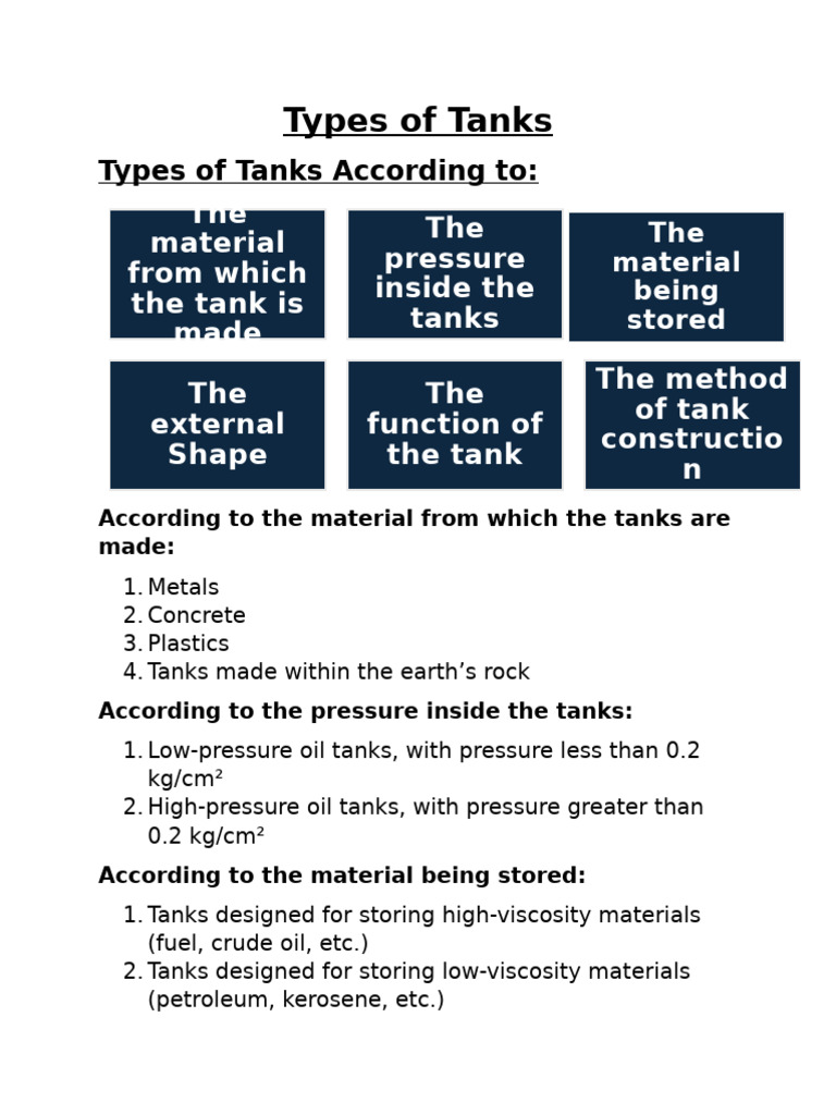 Tanks | PDF | Oil Refinery | Barrel (Unit)