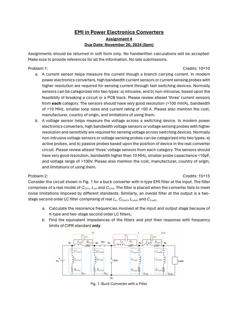 EMI Analysis in Power Electronics Converters | PDF | Electronic Filter ...