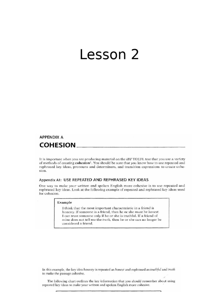 Lesson 2: Key Concepts and Examples | PDF | Career & Growth