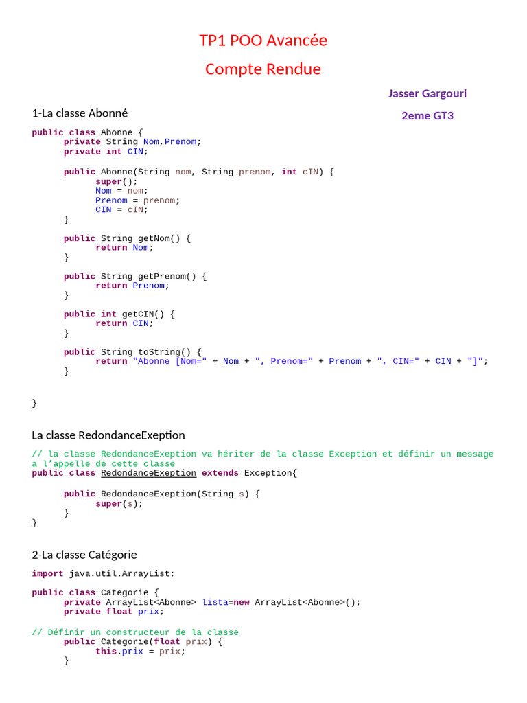 Gestion des Abonnés en Java | PDF | Programmation informatique