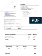 Factura Tfno Internet