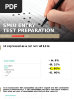 FCCU Mathematics Entry Test Sample | PDF