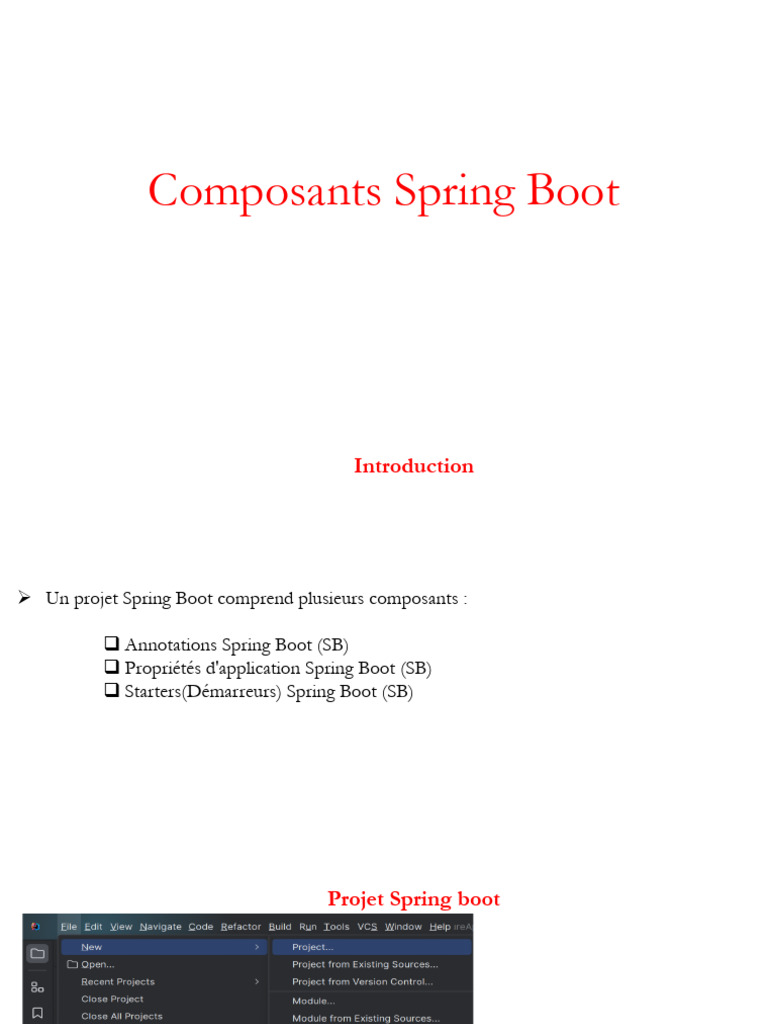 Composants essentiels de Spring Boot | PDF | Développement de logiciel ...