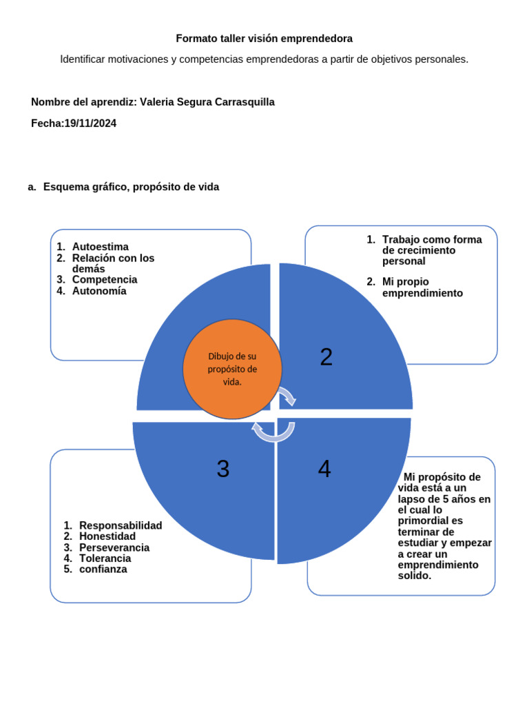 Anexo - Formato - Vision - Emprendedora - Valeria | PDF | Iniciativa ...