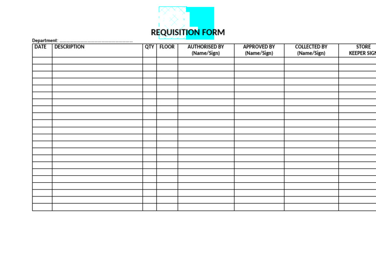 Requisition Form NEW | PDF