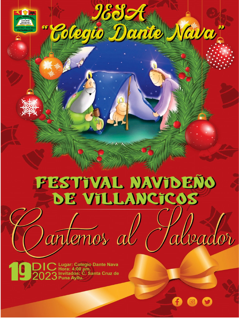 Bases para El Festival Navideño 2023 | PDF | Institución | Canto