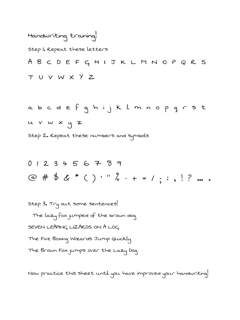 Lazy 8 Handwriting Training Guide | PDF | Language Arts & Discipline