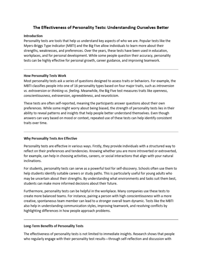 Article | PDF | Extraversion And Introversion | Psychological Concepts