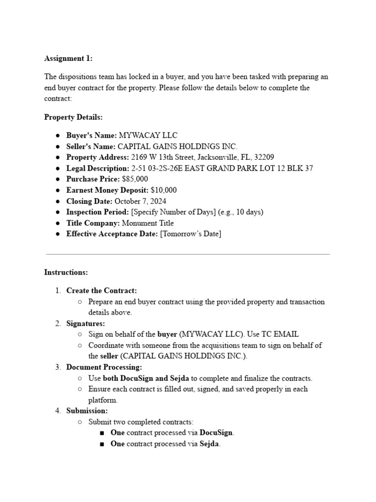 Training Assignment | PDF | Procurement | Private Law