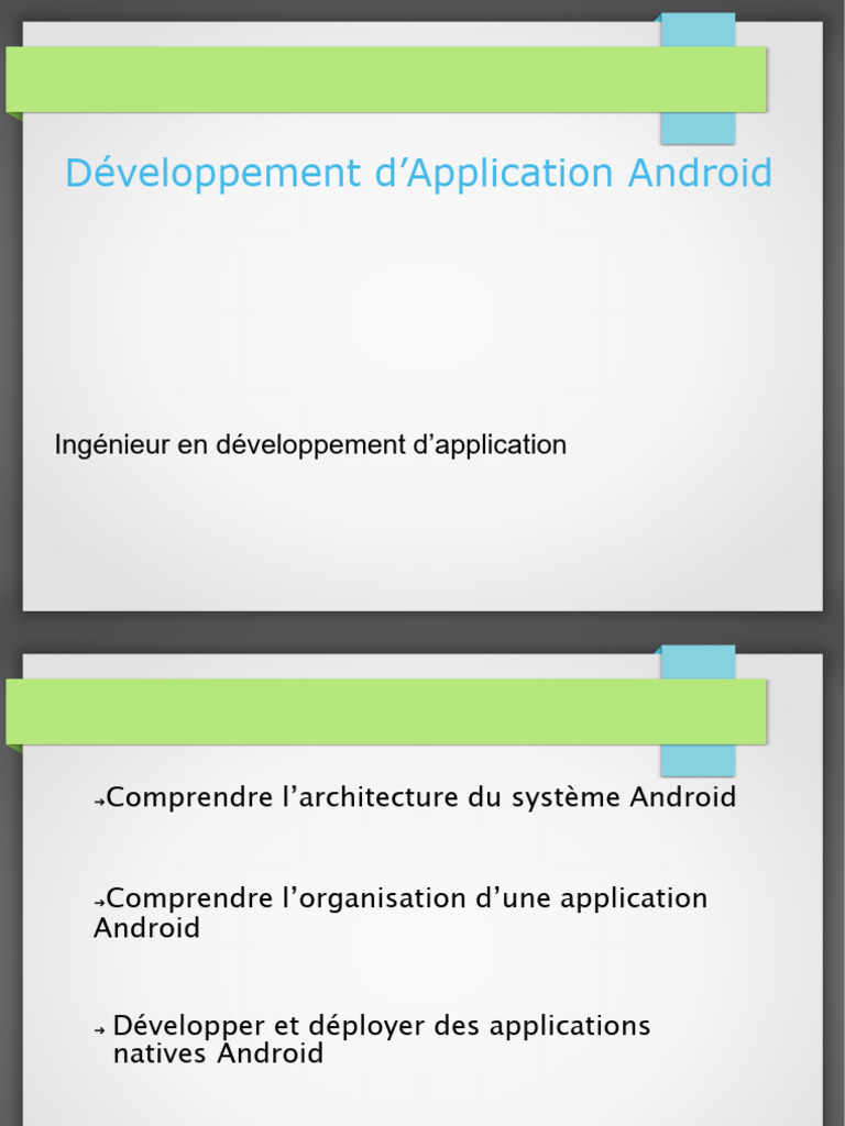 Développement d'Applications Android | PDF | Android (Système d ...