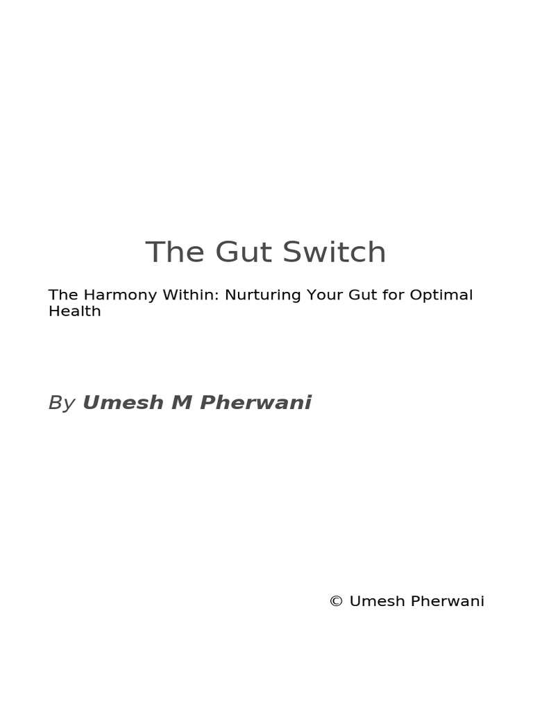 Gut Switch Word | PDF | Probiotic | Immune System