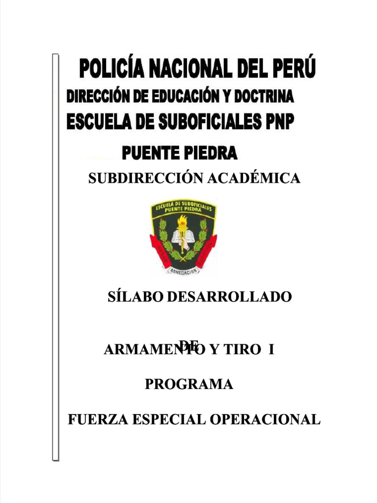 Subdirección Subdirección Académica Académica | PDF | Armas de fuego ...