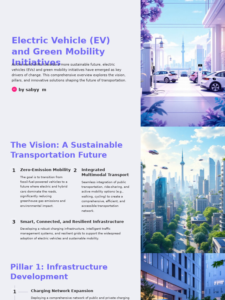 Electric Vehicle Initiatives Overview | PDF | Electric Vehicle | Transport